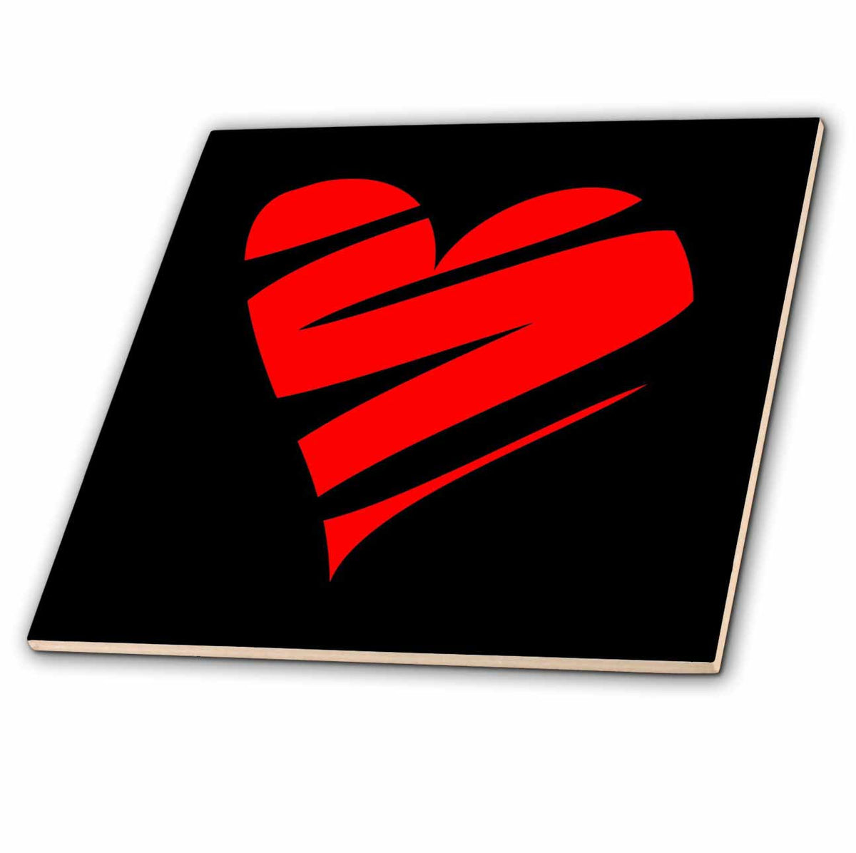 3dRose Taiche - Vector Art - Hearts - Heartbroken Broken Heart - Tiles (ct-385265)
