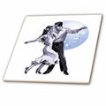 3dRose Salsa Couple Dancing with Ballroom Mirrorbal - Tiles (ct-385269)
