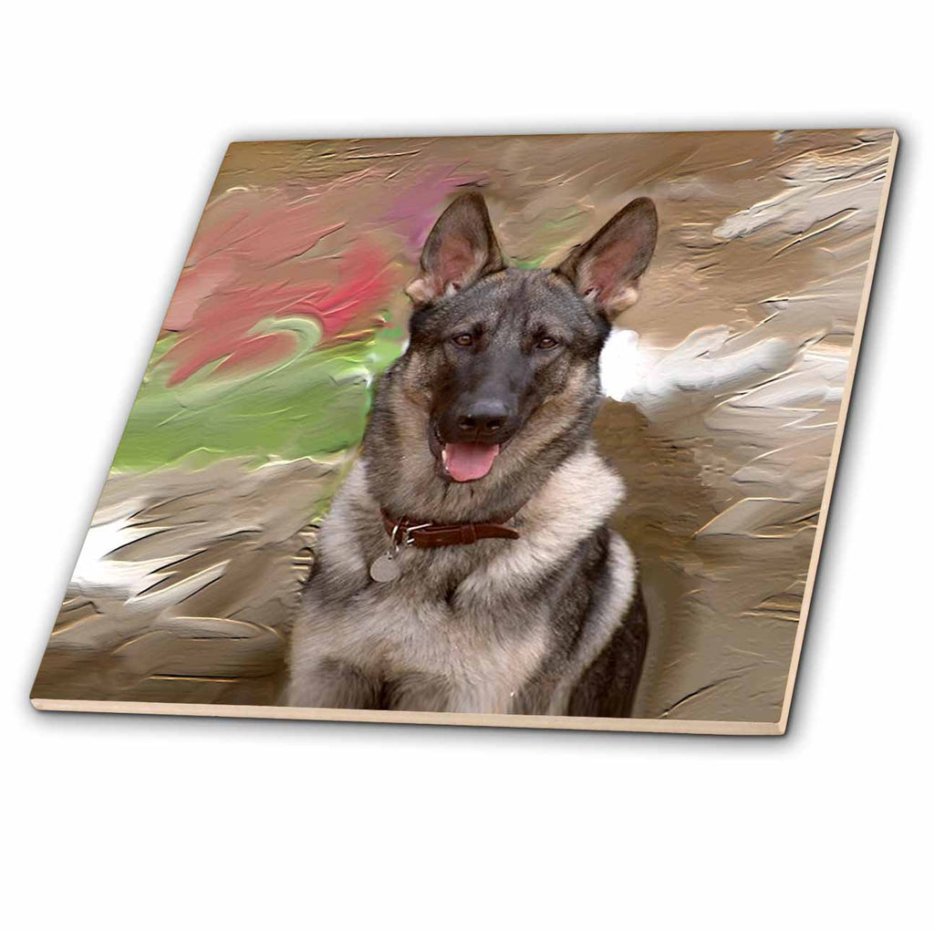 ct_3937 Dogs German Shepherd - German Shepherd - Tiles