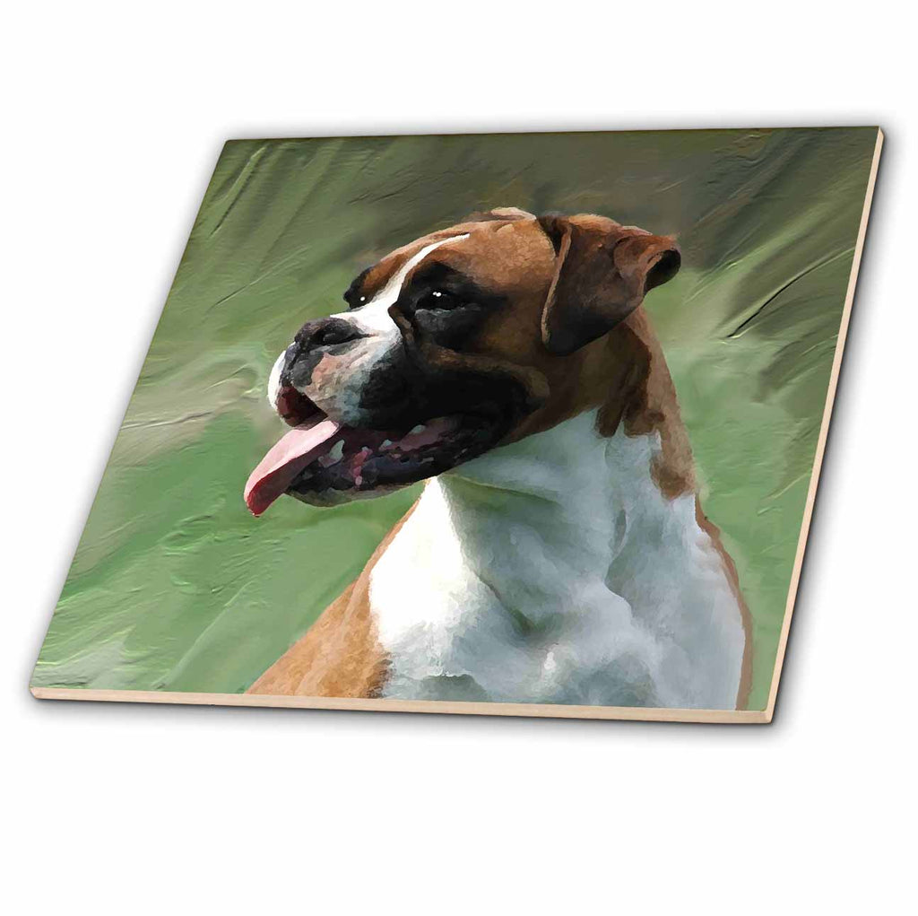 Dogs Boxer - Boxer Portrait - Tiles