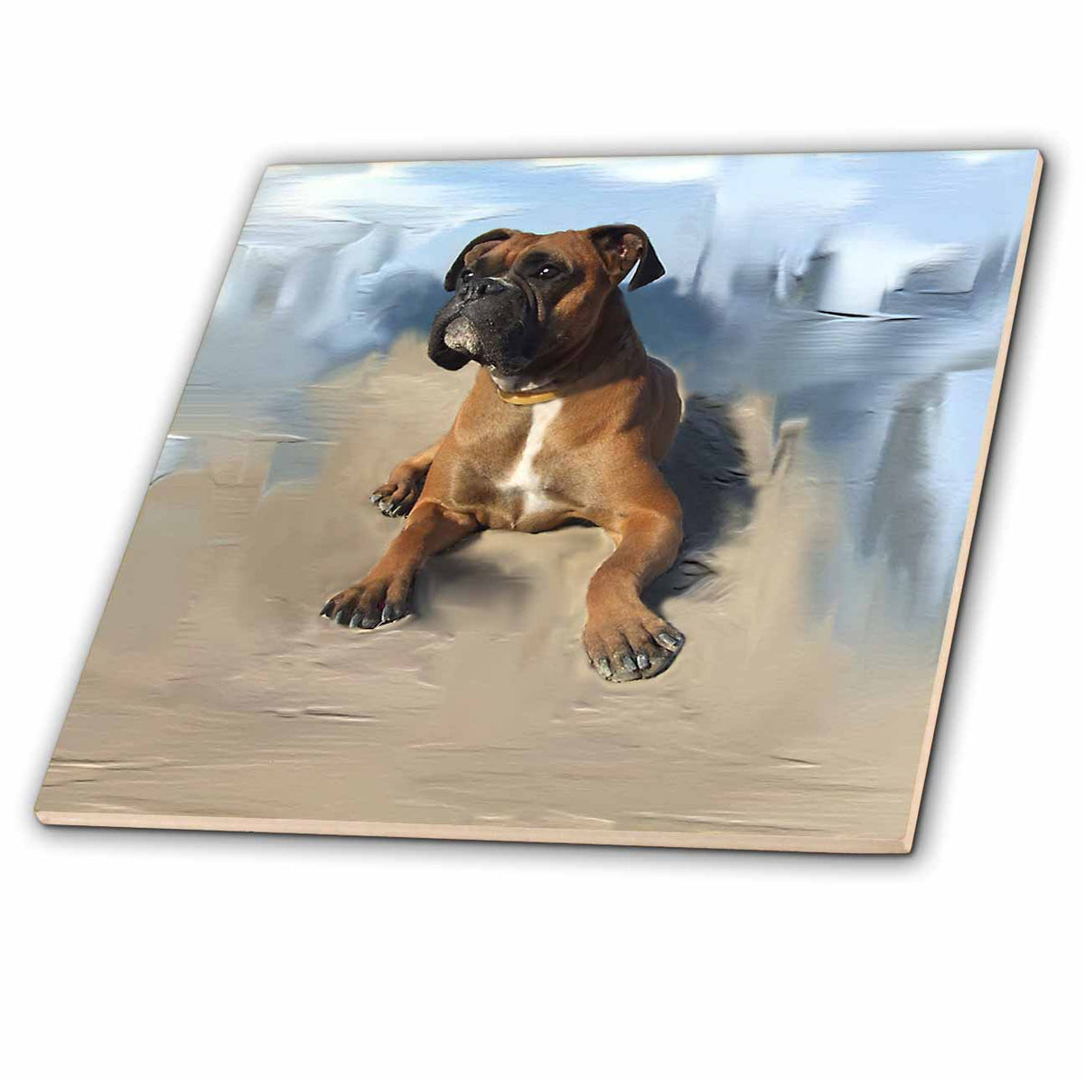 3dRose Dogs Boxer - Brindle Boxer - Tiles