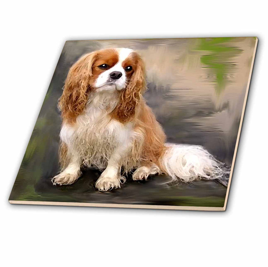 3dRose Dogs Cavalier King Charles Spaniel - Cavalier - Tiles (ct_4156)