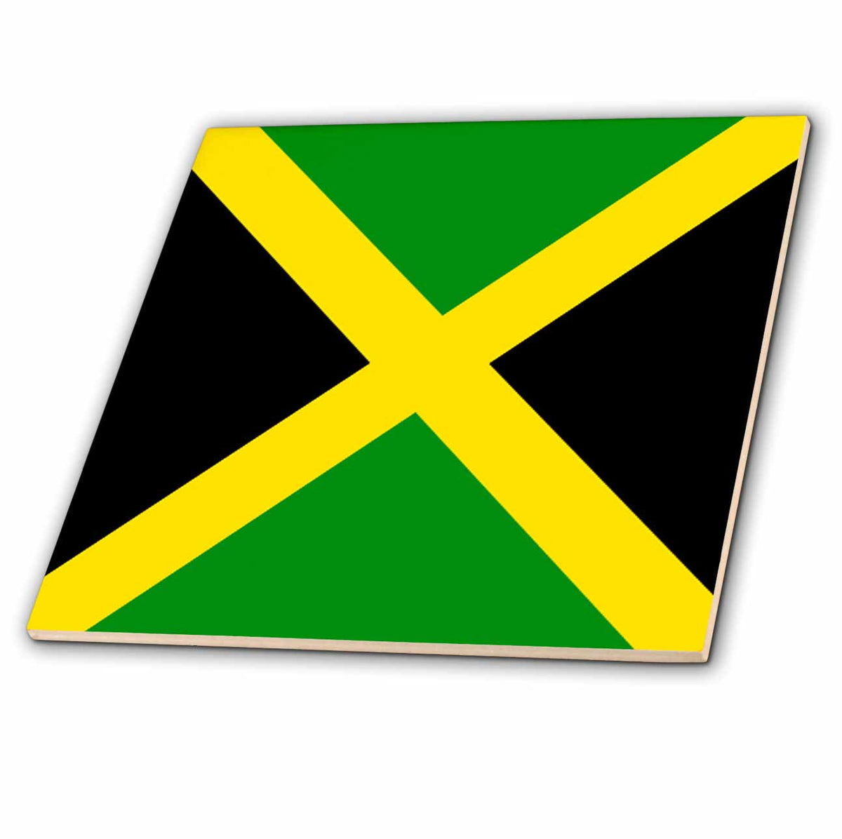 3dRose Flags - Jamaican Flag - Tiles