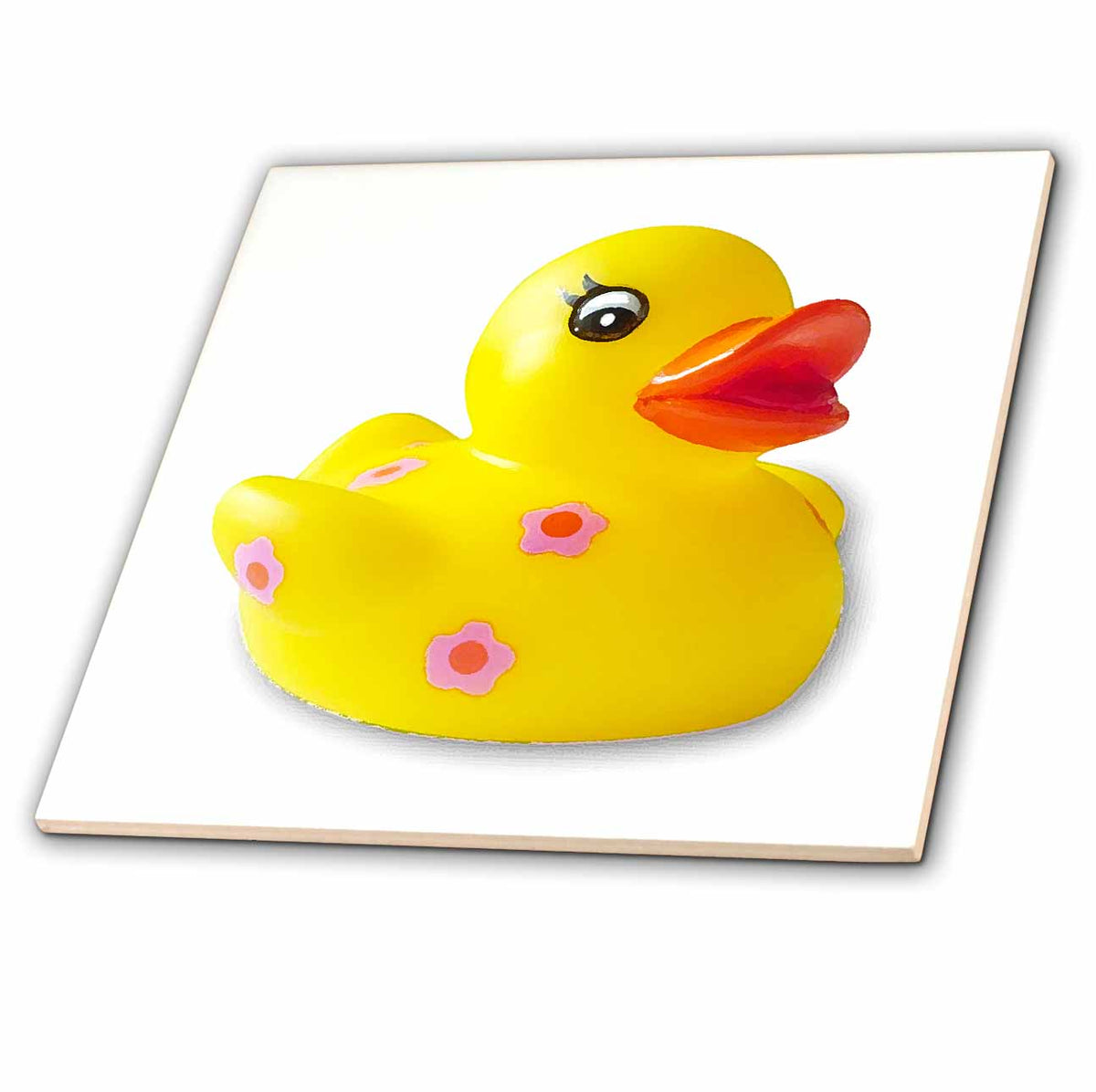 3dRose Kids Stuff - Rubber Duck - Tiles (ct_4383)