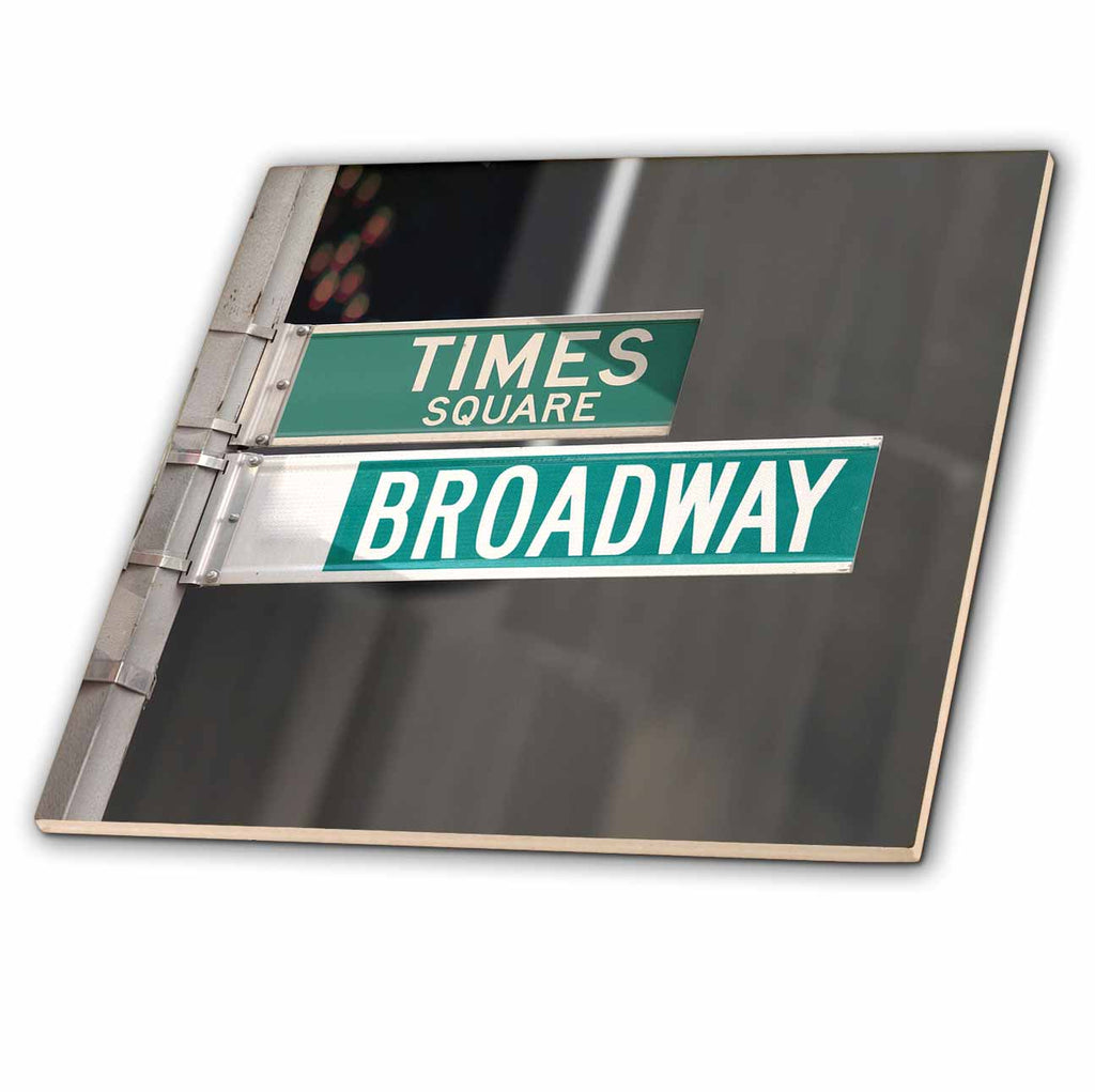 3dRose Signs - Times Square Broadway - Tiles (ct_4393)
