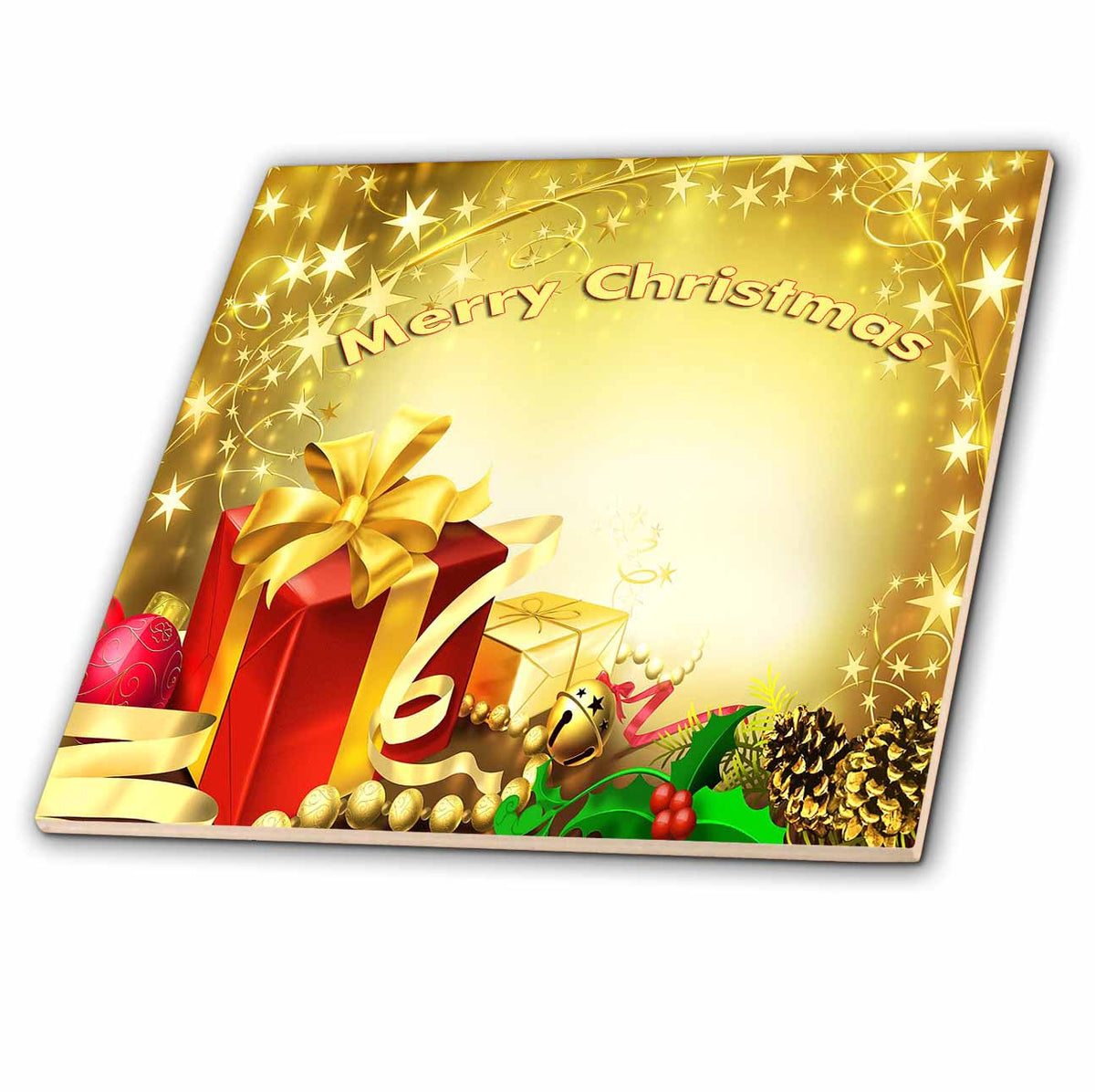 3dRose Holidays - Merry Christmas - Tiles (ct_4571)