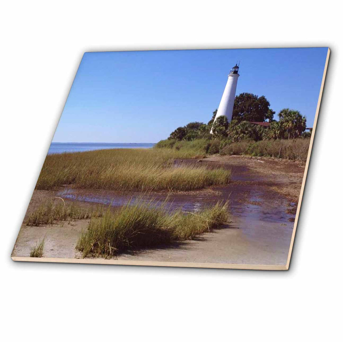 3dRose Florene Architecture - Coastal Lighthouse - Tiles (ct_48154)