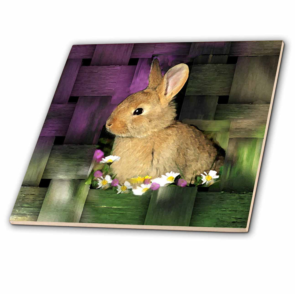 3dRose Rabbits - Rabbit - Tiles (ct_4818)