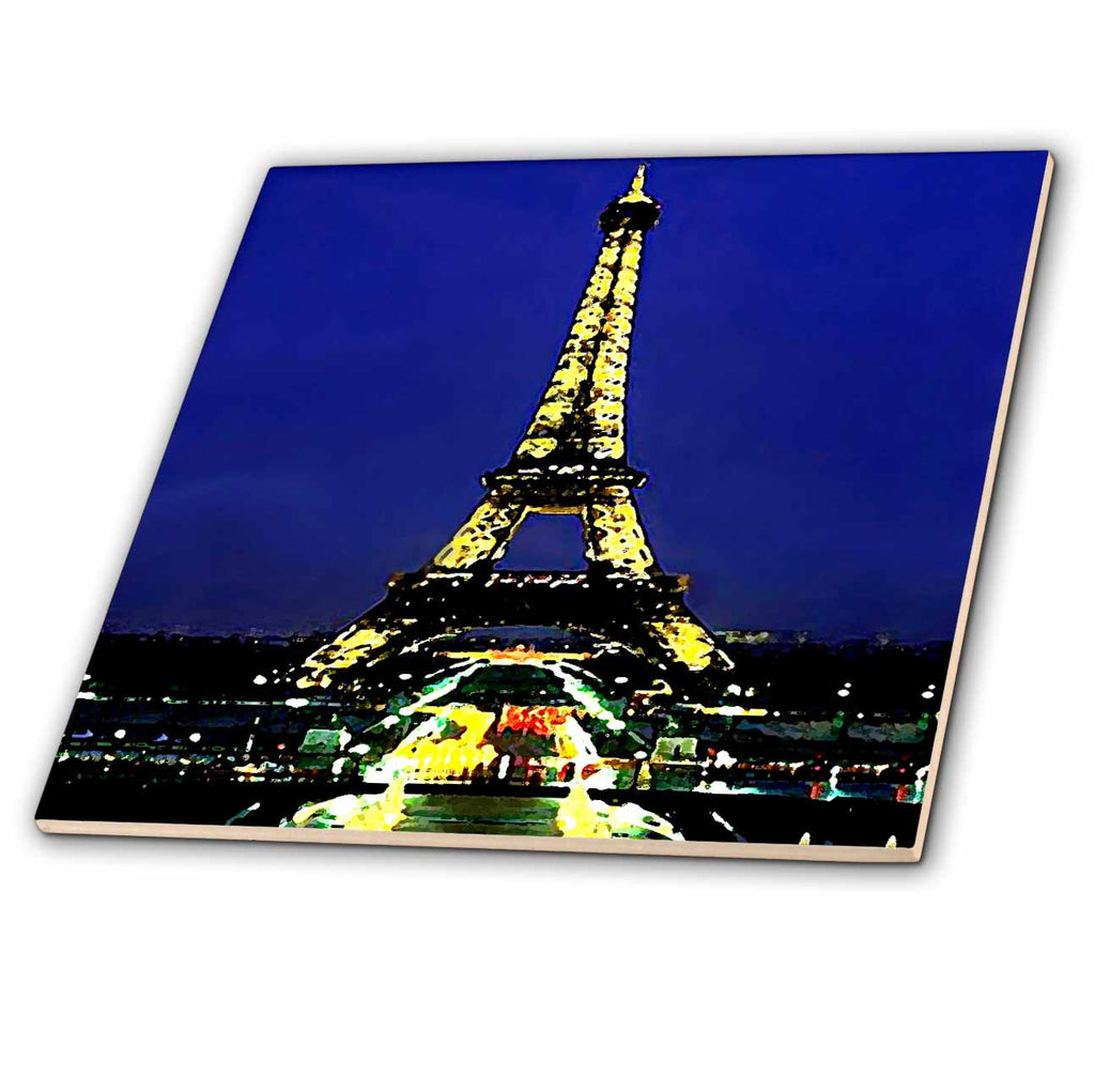 3dRose Vacation Spots - Eiffel Tower - Tiles (ct_587)