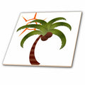 3dRose TNMGraphics Summer - Palm Tree and The Sun - Tiles (ct_60779)