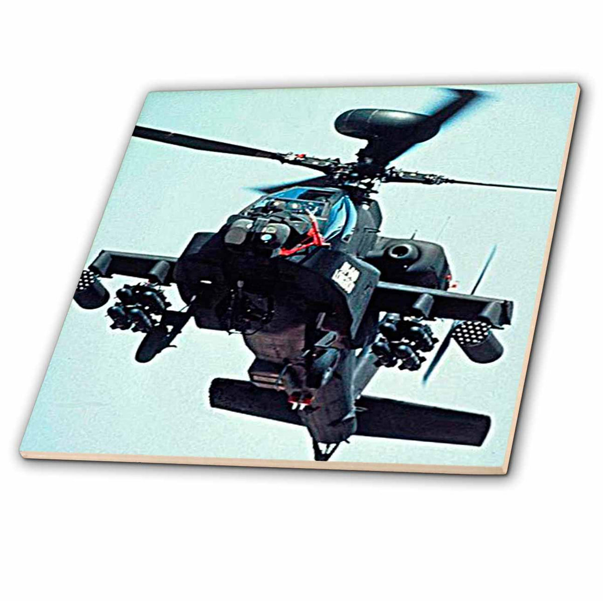 3dRose Helicopters - Apache Longbow - Tiles (ct_730)