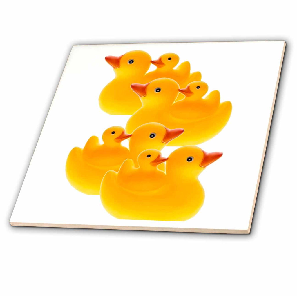 3dRose Rubber Duck - Rubber Ducks - Tiles (ct_821)