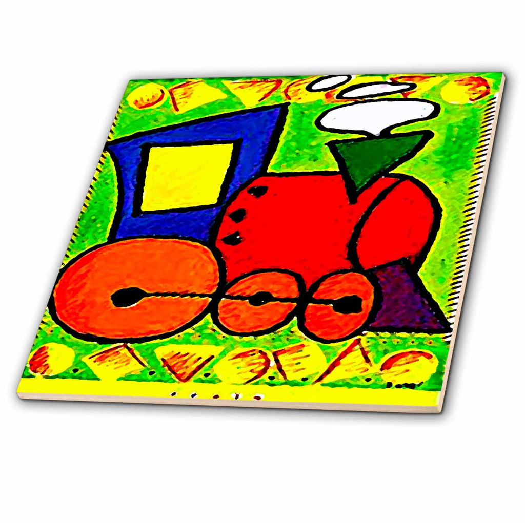 3dRose Trains - Choo Choo Train - Tiles (ct_846)