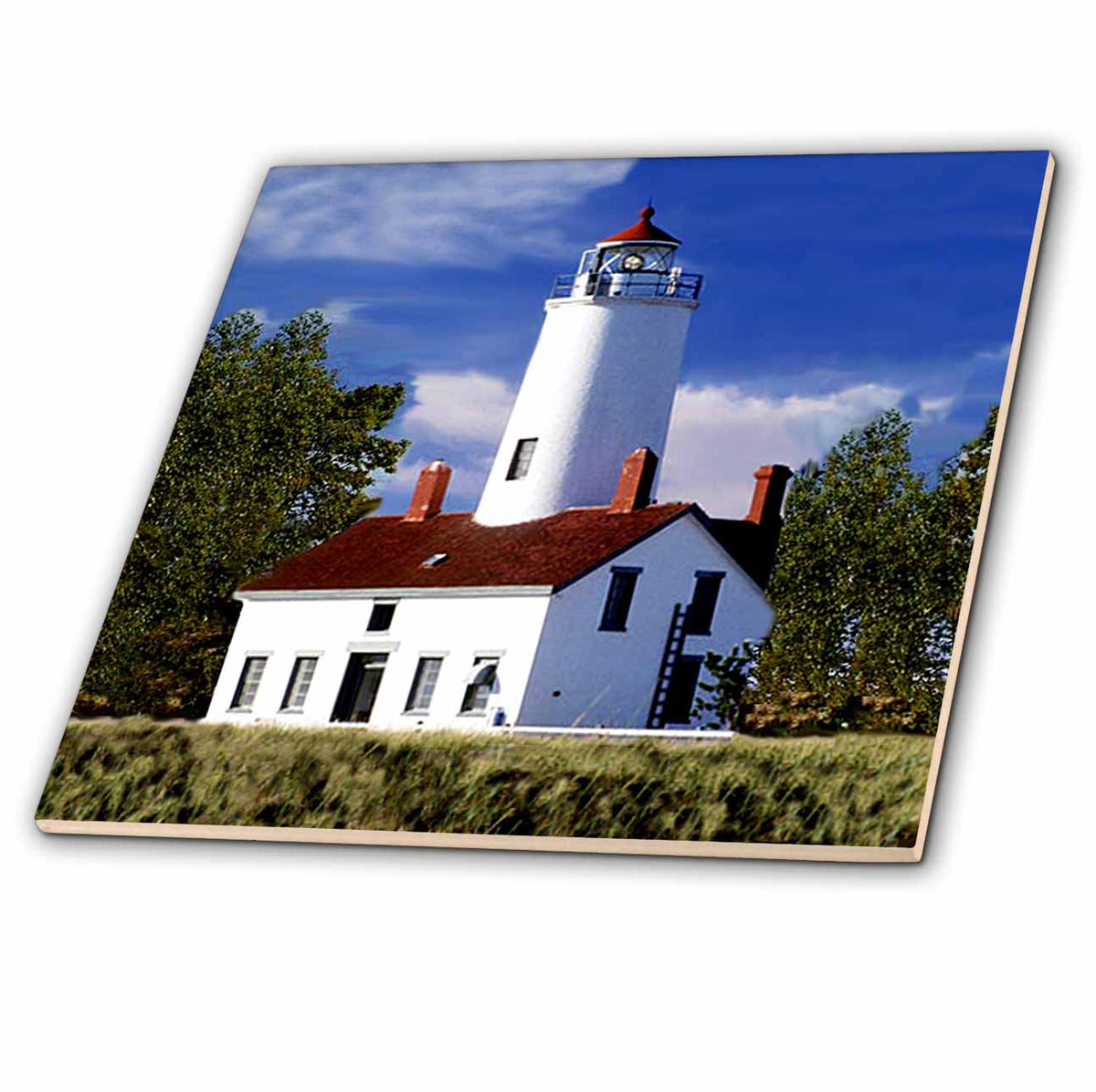3dRose Light House - Dungeness Lighthouse - Tiles (ct_886)
