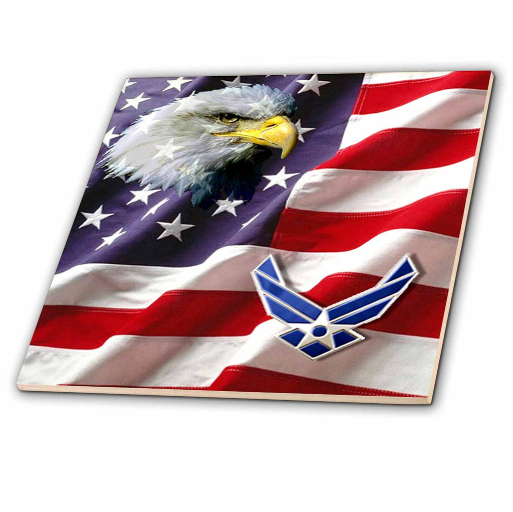 3dRose USAF - USAF Airforce - Tiles (ct_965)