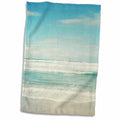 3dRose PS Beach - Gentle Ocean Waves Beach Theme Art - Towels (twl-164479)
