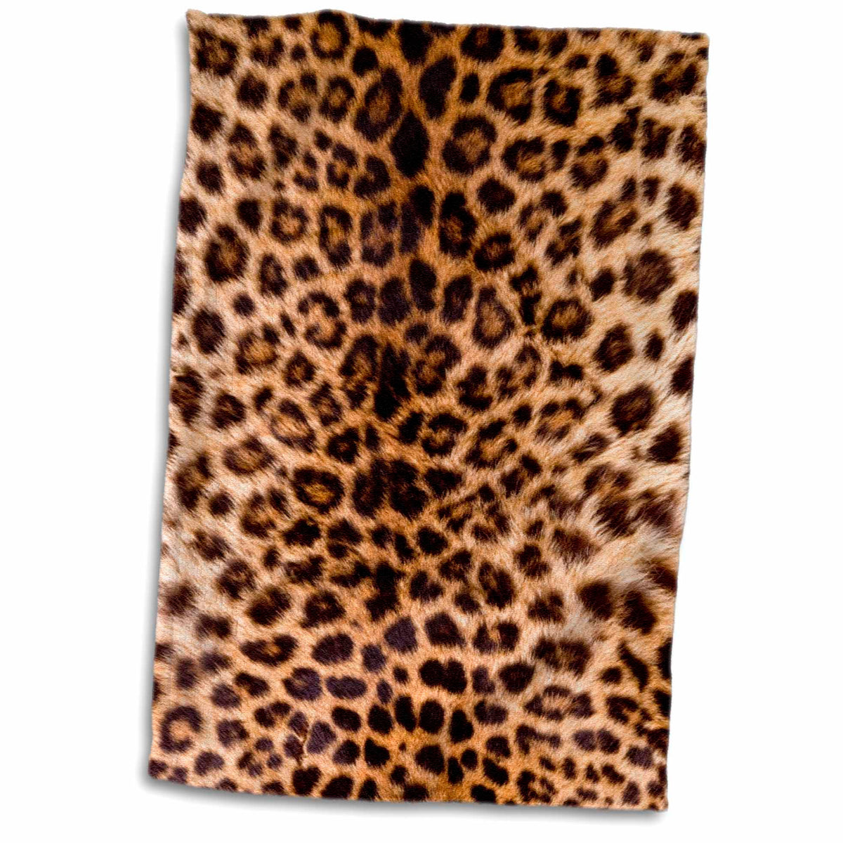 3dRose TDSwhite – Patterns Designs - Leopard Print Photo - Towels (twl-285216)