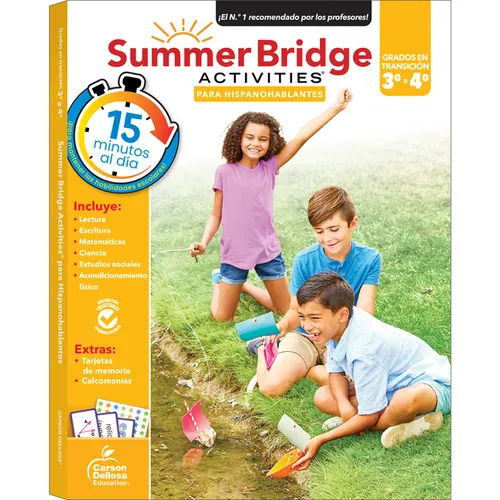 Summer Bridge Activities Spanish 3-4, Grades 3 - 4 - Paperback