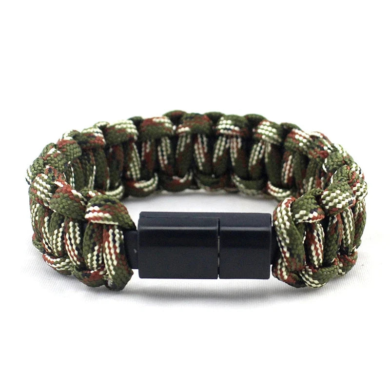 USB Cable Bracelet Charging Sync Data Cable Cord