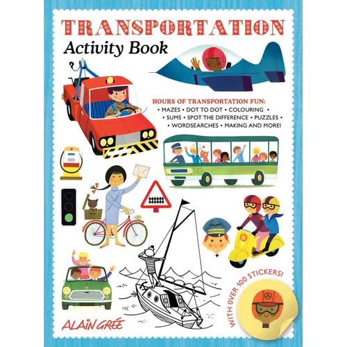 Transportation Activity Book - Paperback