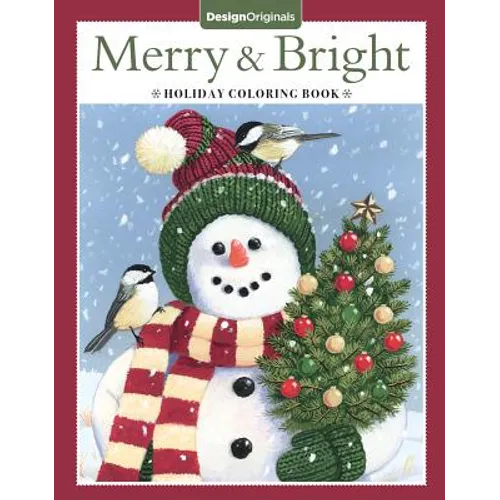 Merry & Bright Holiday Coloring Book - Paperback