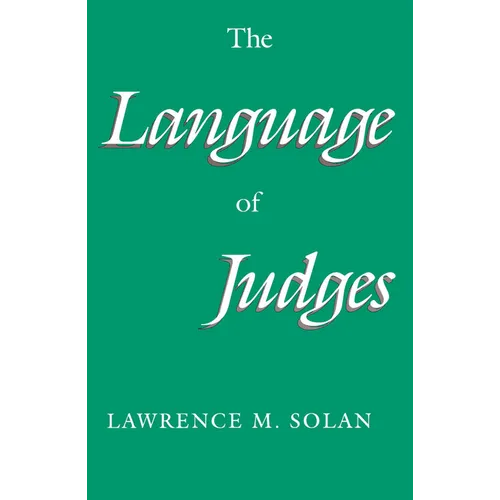 The Language of Judges - Paperback