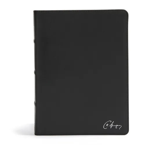 CSB Spurgeon Study Bible, Black Genuine Leather, Indexed - Leather