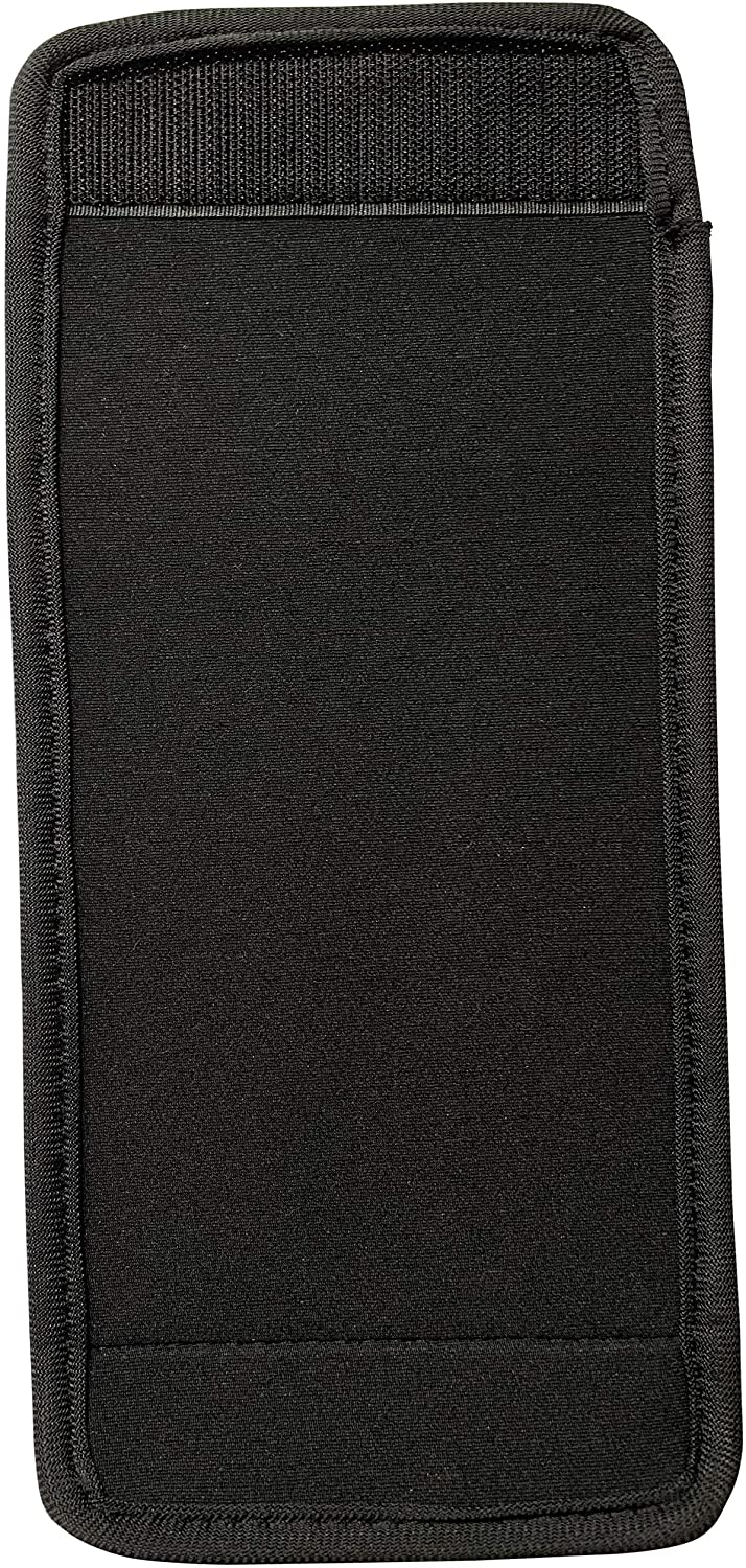 3dRose Anne Marie Baugh - Patterns - Gold and Black Modern Triangles Pattern - Can Cooler Bottle Wrap (cc_255040)