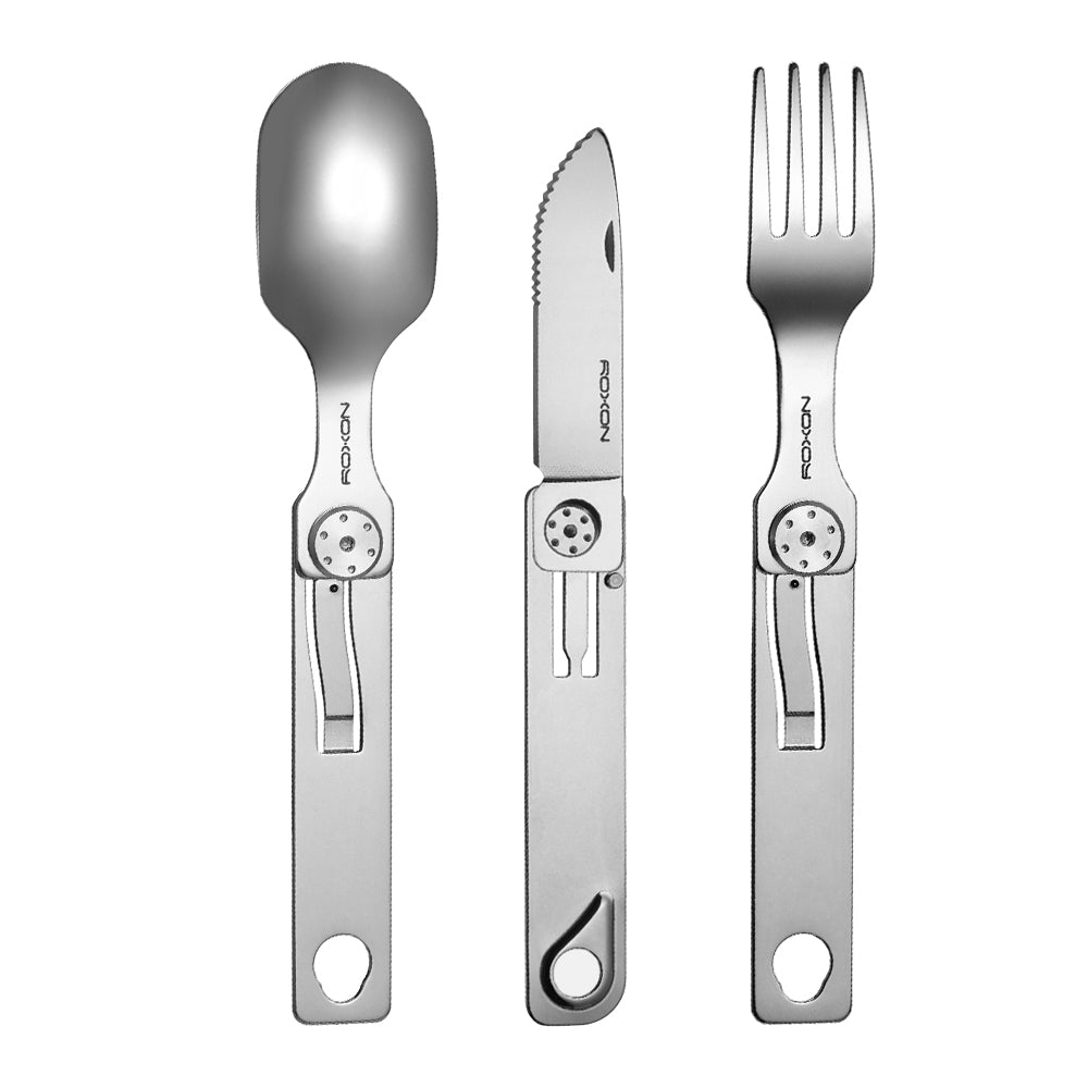 3-in-1 Folding Cutlery Travel Set