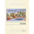 Vintage Lined Notebook Greetings from Orlando, Florida - Paperback