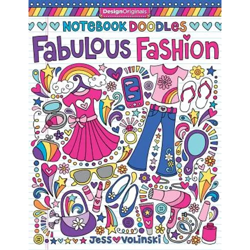 Notebook Doodles Fabulous Fashion: Coloring & Activity Book - Paperback