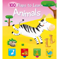 100 Flaps to Learn - Animals - Board Book