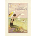 Vintage Lined Notebook Greetings from Laguna Beach - Paperback