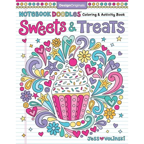 Notebook Doodles Sweets & Treats: Coloring & Activity Book - Paperback