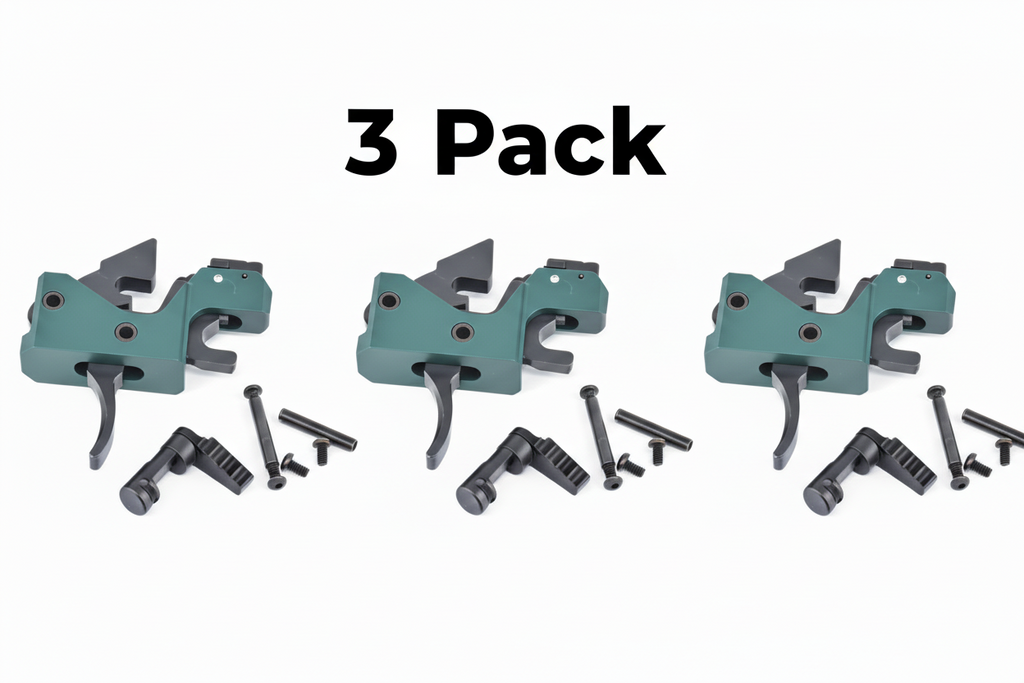 3 pack Partisan Forced-Reset Drop-In Cassette Trigger FRT – AR-15 Platform (USA-Made)