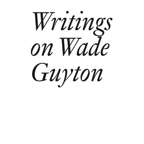Writings on Wade Guyton - Paperback