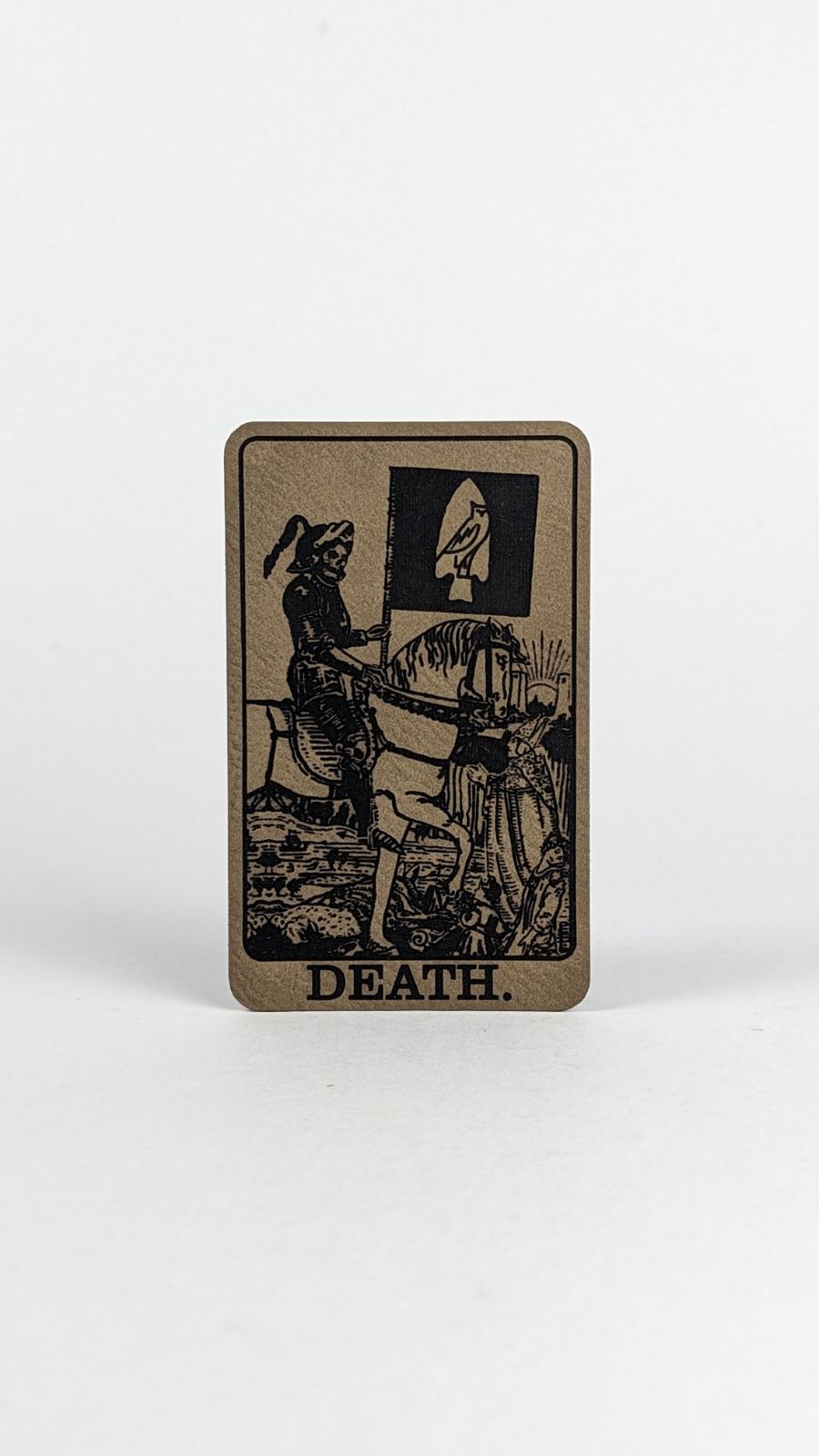 Leather Death Card Patch