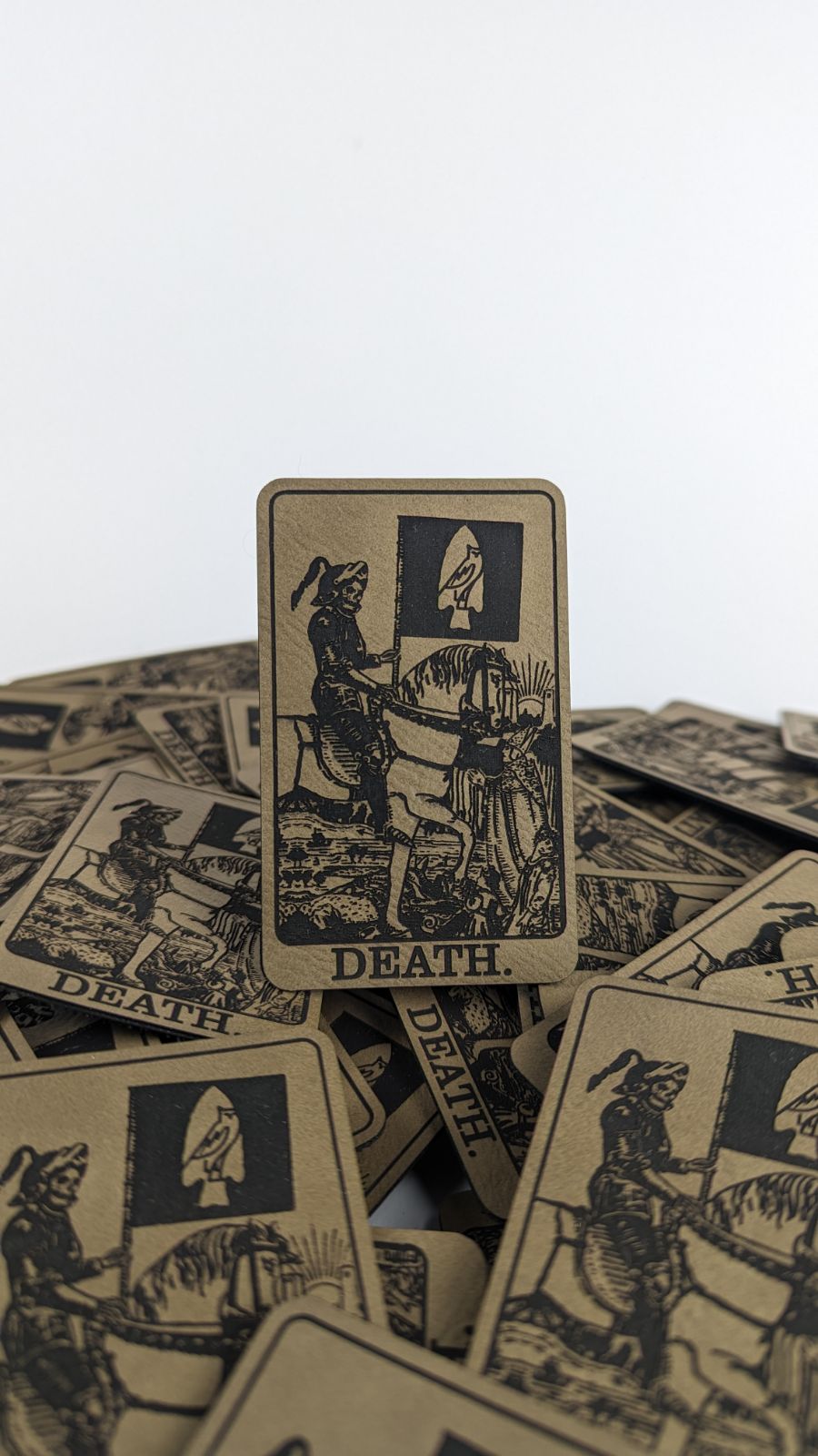 Leather Death Card Patch