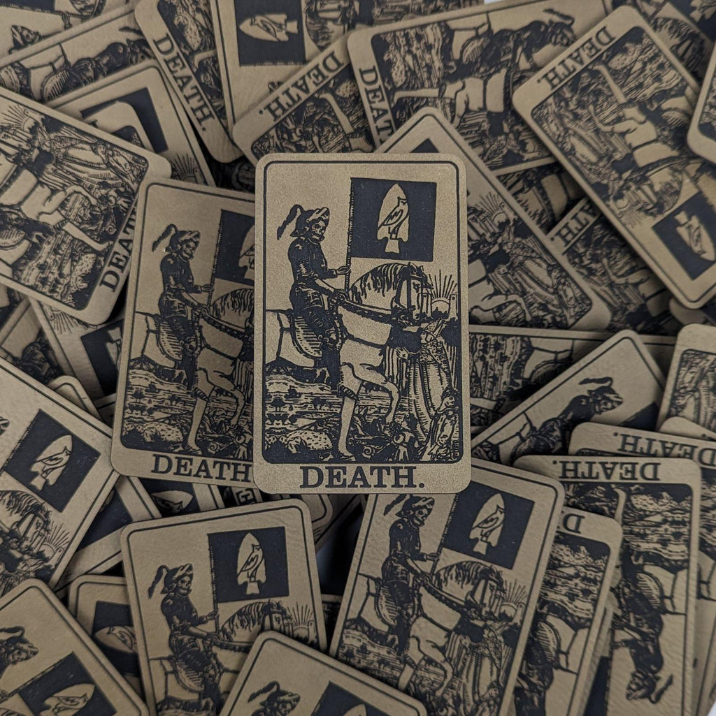 Leather Death Card Patch