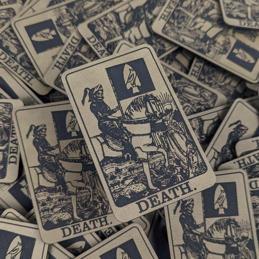 Leather Death Card Patch