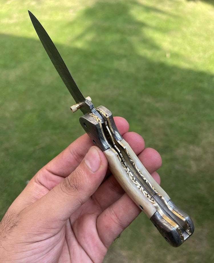 Folding Damascus Blade EDC Folding Pocket Knife