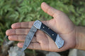 Custom Handmade Damascus Steel Best EDC Utility Knife – 7” with Engraved Bolster or Resin Handle & Leather Sheath