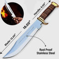 Handmade D2 Steel Mirror Polish Heavy Duty Camping Knife