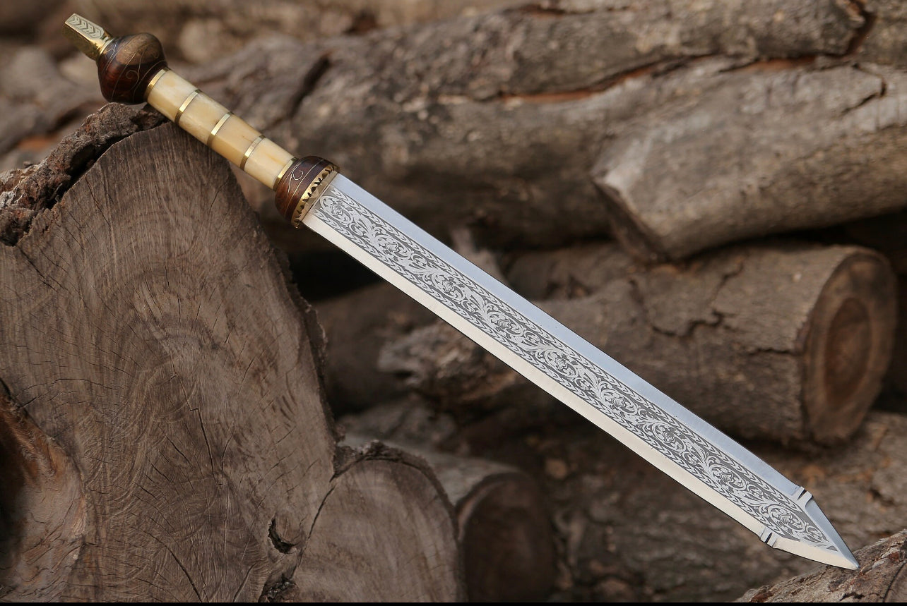 Stainless Steel Handforged sword, longsword, Roman sword, sword with sheath, gladius Viking sword...