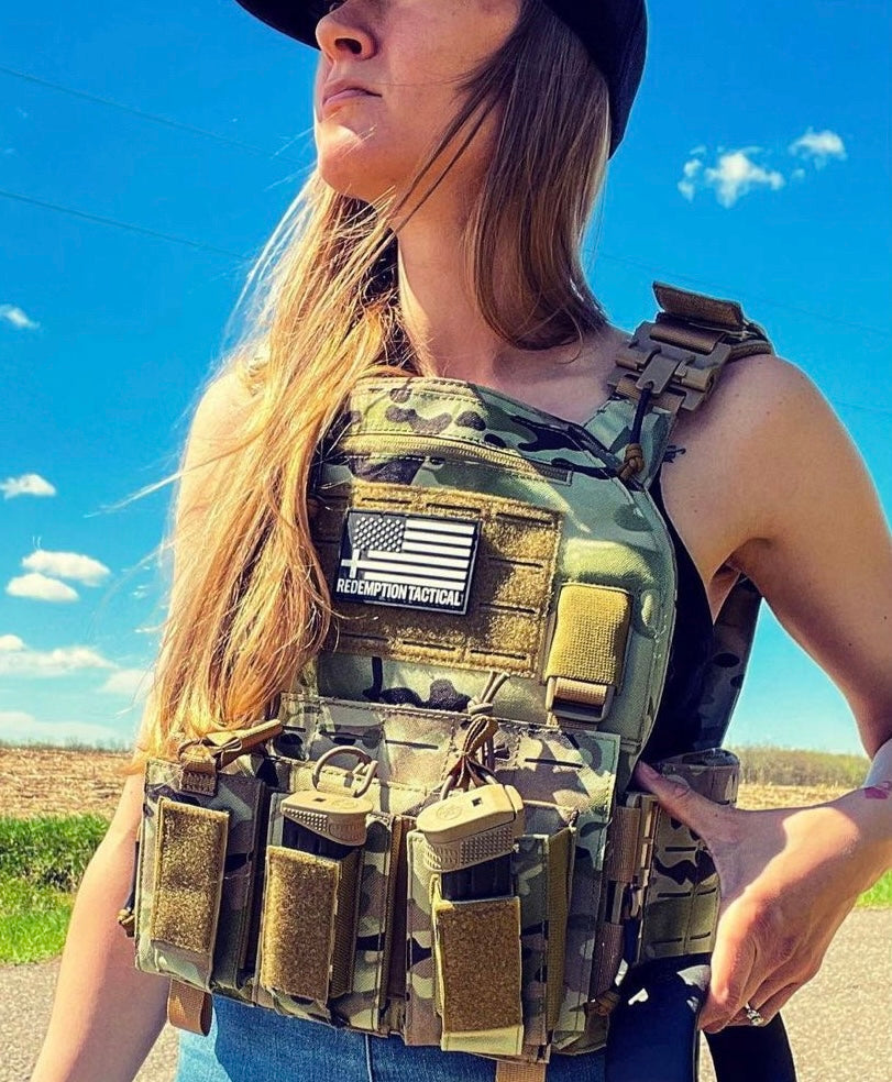 Redemption Tactical Crusader 2.0® l St. Michael FULL ARMOR KIT COMBO PACKAGE with Crusader 2.0 +IFAK Medical Kit + LEVEL IV  (2) 10x12 Front/Back Plates (2) 6x6 Side Plates (Level IV Ceramic)
