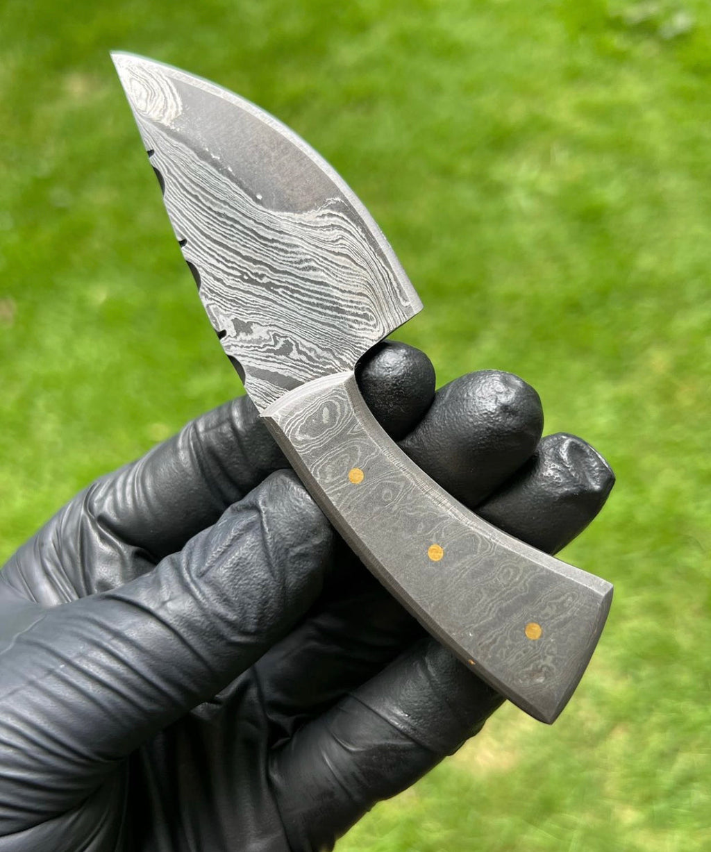 Custom Handmade Damascus steel Mini EDC knife