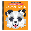Brain Games - Sticker by Letter: Baby Animals - Spiral