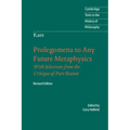 Immanuel Kant: Prolegomena to Any Future Metaphysics - Paperback