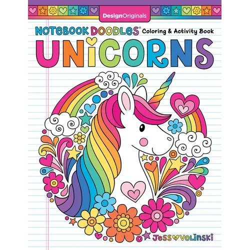 Notebook Doodles Unicorns: Coloring and Activity Book - Paperback