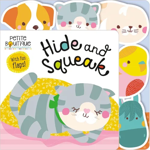 Petite Boutique Hide and Squeak - Board Book